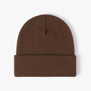 Wholesale Plain Beanie Hat Rib Knit <b>Winter</b> <b>Cap</b> Unisex Soft Warm Stretch Skull <b>Cap</b> Custom Logo Supplier Hat - Product Image 4
