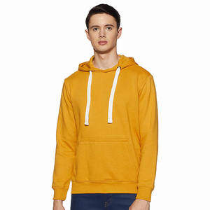 Sweat à capuche surdimensionné en coton pour homme, Logo personnalisé, sans cordon - Product Image 1