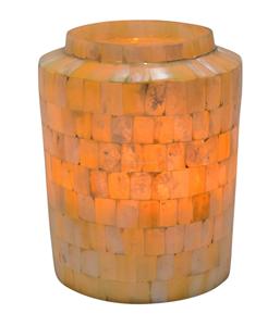 Bougeoirs vintage en aluminium faits à la main en nacre pour bougies chauffe-plat, décoration intérieure, Saint-Valentin, Pâques, Noël, mariages, festivals - Product Image 2