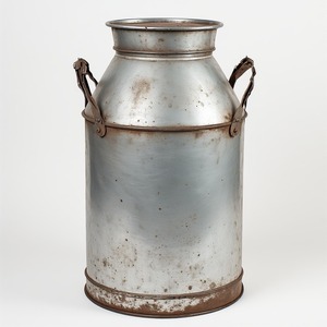 Bidon de lait galvanisé de qualité supérieure avec surface en argent martelé Artisan fait à la main offrant un accent décoratif pour les intérieurs traditionnels - Product Image 6