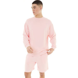 Conjunto de Verano para Hombre, Sudadera y Pantalones Cortos Deportivos, Atuendo Informal Ligero para la Calle, Proveedor de Fábrica con Etiqueta Privada OEM Personalizada - Product Image 1