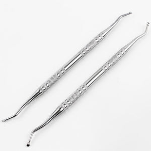 Curettes et limes à ongles incarnés double face en acier inoxydable de 5.5 pouces Outils de podiatrie durables Nettoyeur d'ongles incarnés - Product Image 1