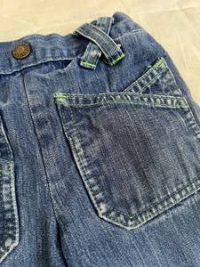 Pantalones de Mezclilla Acampanados de Tiro Bajo Y2K para Niños, Bordados Personalizados de 2T, Marca MS Handicraft |   Vaqueros Holgados Modernos |   Harajuku - Product Image 4