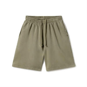 Pantalones cortos de hombre de algodón de felpa francesa reflectante con logotipo personalizado, pantalones cortos deportivos para entrenamiento, correr, entrenamiento, gimnasio - Product Image 1