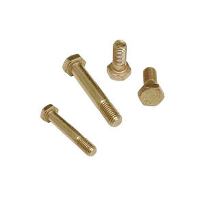 Golden Finish Brass Hex Flange <b>Bolts</b> Fasteners DIN Standard Plain Finish Bulk Supply by SHALIBHADRA INTERNATIONAL - Product Image 6