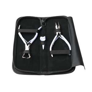 Kit d'outils professionnels pour extensions de cheveux en microbilles avec pince à sertir flexible et outil de séparation rapide des cheveux White Bride - Product Image 1