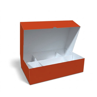 Caja de cartón blanca personalizada al por mayor para envíos aéreos, inserto para catering, envase de comida rápida, caja para pollo frito