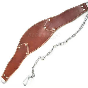 เข็มขัดยกน้ำหนักสร้างกล้ามเนื้อสำหรับผู้ใหญ่เข็มขัดบริหารเอวเทรนเนอร์เข้ายิมทำจากหนัง - Product Image 3