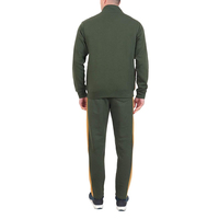 Ensemble de survêtement pour hommes Slim Fit veste à fermeture éclair complète et pantalon de jogging pour entraînement décontracté ou course à pied en plein air conception personnalisée OK