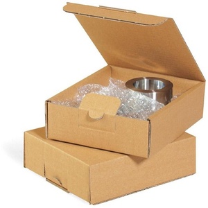 A6 Single-Wall Corrugated <b>Cardboard</b> Folding <b>Boxes</b> 159x125x45mm Brown-Maxi-Letter Pack of 50 - Product Image 1