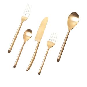 Accueil Hôtel Restaurant Vaisselle Traiteur Couverts De Service Ensembles À Vendre Haute Vente Designer À La Main Ensemble De Couverts En Métal - Product Image 2