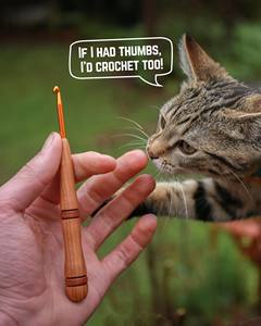 Wooden <b>Crochet</b> <b>Hooks</b>-Eco-Friendly Soft Customizable for Beginners & Experts to Make Cozy Handmade Pieces - Product Image 3