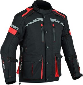 Chaqueta de Motociclismo Deportiva, Talla Grande, Transpirable, Protectora, Ignífuga, % Poliéster con Armadura - Product Image 1