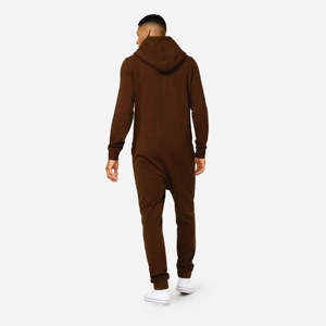 Survêtements pour hommes 2 pièces Col montant Manches longues avec poches latérales doubles Veste et pantalon de survêtement Mode Couleur unie élégant - Product Image 5