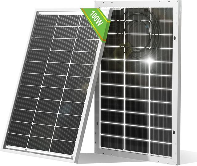 Solar Panels 200 Watt N-Type, 24 Volt 200W Solar Panel 16BB , 24V PV Module Power Charger for Class B Van RV Marine Cabin