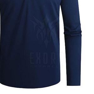 Confortable hommes à manches longues solide tricoté pour T-Shirt séchage rapide respirant léger coton Polyester - Product Image 6