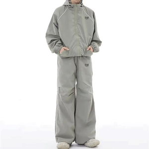 Conjuntos cortavientos informales de dos piezas de buena calidad para personalizar el logotipo de tu marca Conjuntos cortavientos para hombres usados solamente - Product Image 1