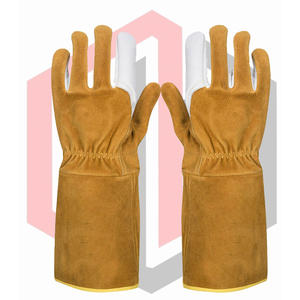 Guantes de Soldadura de Cuero Resistentes al Calor, al Fuego y a los Desgarros, de 7 oz y 14 Pulgadas, Tejidos, Sin Silicona ni Polvo - Product Image 4