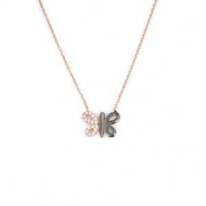 Collier papillon en argent sterling 925 plaqué or, style tendance, cadeau idéal - Product Image 4