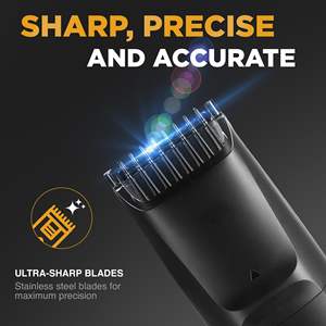 Recortadora de Barba Profesional Inalámbrica Todo en Uno para Hombre, 20 Ajustes, Recargable, con Pantalla LED y USB - Product Image 5