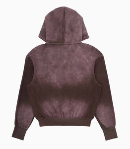 Sudadera con capucha deportiva de moda diseño liso lavado ácido cordón pesado ropa de calle de alta calidad personalizada de fábrica éxito de ventas - Product Image 2