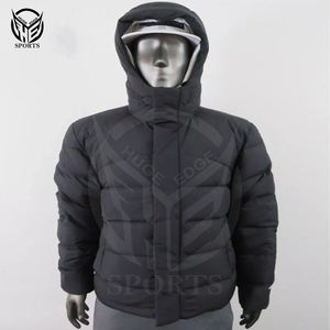 Chaqueta de invierno para hombre, ropa de calle, bombardero, chaqueta de bombardero con cremallera y capucha informal para exteriores de alta calidad para hombre - Product Image 1