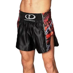 顶级拳击短裤采用纯聚酯升华补丁制成，闪光平角短裤，ODM服务