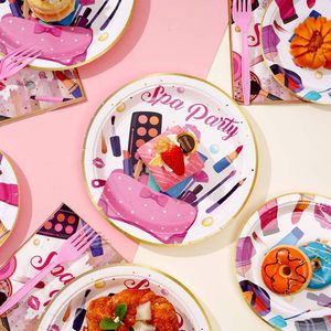 Nouvelles assiettes en papier rondes durables de 9 pouces, 320 GSM, vaisselle jetable résistante, vente en gros, assiettes pour fêtes d'anniversaire en 2026 - Product Image 1