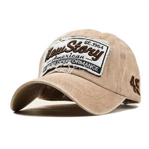 Casquette de baseball vintage rétro avec logo en métal lavé, design personnalisé - Product Image 2