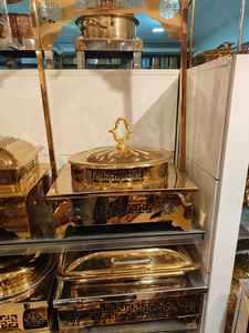 Chafing Dish Buffet Catering Food Warmer Stainless Steel Fuel Cell Sterno Water <b>Pan</b> Food <b>Pan</b> <b>Lid</b> Heat Source Serving Utensils - Product Image 6