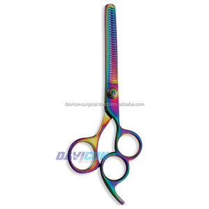 Tijera Profesional de adelgazamiento, instrumento de belleza, Color arcoíris - Product Image 3