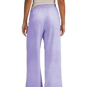 Pantalon taille haute en éponge française pour femme avec poches et ceinture réglable 2026 - Product Image 3