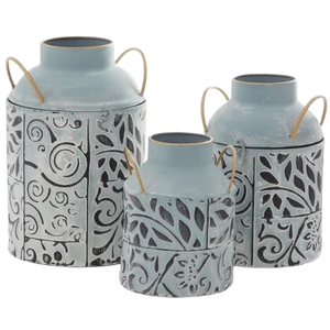 Florero moderno para decoración de hogar y jardín, decoración de mesa de fiesta de boda de metal impresa para bodas y fiestas - Product Image 3