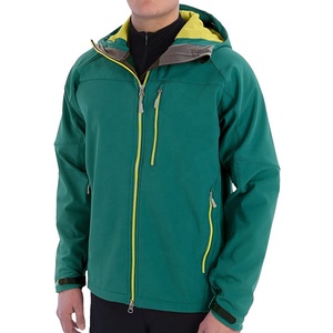 Blouson Bomber Unisexe à Capuche Zippé Vert Coupe-Vent Imperméable Chauffant Habillé pour l'Extérieur Coupe Droite en Polyester - Product Image 1