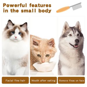 Peine para Mascotas de Acero Inoxidable de 4 Pulgadas con Características de Cara y Acabado para Perros con Nudos y Enredos en el Pelo - Product Image 5