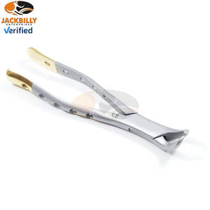 Ensemble de pinces d'extraction dentaire allemandes de qualité supérieure #150 #151 #23 poignée en or hôpital manuel certifié CE en acier inoxydable de haute qualité - Product Image 5