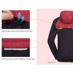 2025 Premium Man's Hybrid <b>Padded</b> Quilted Puffer Jacket With Reflective Materials for Outdoor Hiking - Product Image 4