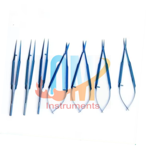 Ciseaux corneens Castroviejo manuels en titane, micro-ciseaux réutilisables, instruments ophtalmiques pour usage hospitalier |   Instrument OldMed - Product Image 2