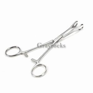 Haute qualité industrielle bricolage Grade corps Piercing pince outil personnalisé OEM ODM oreille lèvre nez langue Septum éponge pince gris - Product Image 3