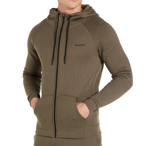 ชุดกีฬาออกกำลังกายสำหรับผู้ชายเสื้อกันหนาวมีฮู้ดผ้าทึบ2025ผลิตตามสั่งสำหรับฤดูหนาว - Product Image 1