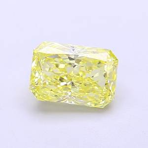 Diamant de laboratoire jaune intense fantaisie VS1 de 1,19 ct Radiant - Product Image 1