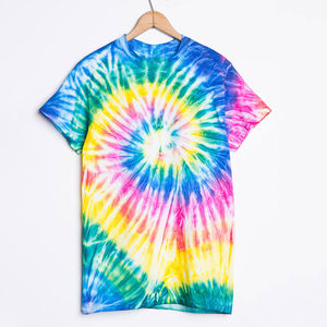 Camisetas de Punto Tie Dye al por Mayor de Alta Calidad, Secado Rápido, Color y Talla Personalizados, Manga Corta para Hombre, Transpirables y Ecológicas - Product Image 5