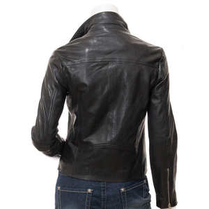 Latest Design Fashion <b>Women's</b> Satin Leather <b>Jacket</b> Breathable Waterproof Eco-Friendly Stylish Ladies Outwear for Sale - Product Image 2