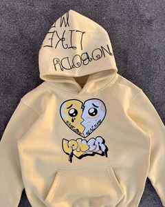 Pulls à capuche en molleton doux 100 % coton brodés et imprimés en relief, coupe régulière, style streetwear oversize, avec logo personnalisé, vente en gros - Product Image 4