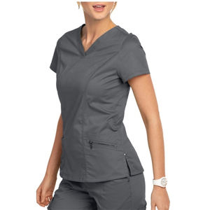 Conjunto de Uniforme Médico Personalizado Antiarrugas Elástico para Hospital para Enfermeras, Talla Grande, Cómodo, Tejido para Médicos que Usan Hijab - Product Image 4