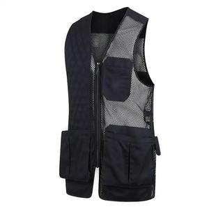 Chaleco de trabajo con múltiples bolsillos Cordura para hombre, ropa de invierno reflectante transpirable para fotógrafos, pescadores, cazadores con diseño de malla - Product Image 1