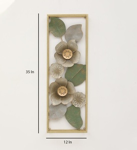 Arte de pared de hierro forjado de aluminio forjado de casa de campo de alta venta de artes y artesanías de pared de Metal decorativo de pared de oficina hogar a precio al por mayor - Product Image 2