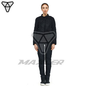 Veste Textile de moto réversible pour femme imperméable homologuée CE taille réglable armure amovible coupe-vent grande taille - Product Image 4