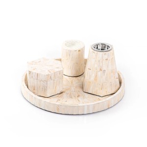 Wholesale Set of Mother of Pearl Tray With <b>Box</b> and Incense Burner Handcrafted MOP Inlay Bakhoor Burner Set Made in Vietnam - Product Image 5