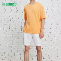 T-shirt pour homme, mode été, col rond, manches courtes, 100% coton, coupe ample, avec logo personnalisé imprimé sur le devant, séchage rapide et respirant